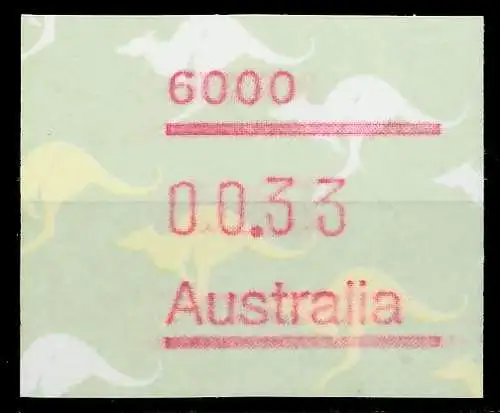 AUSTRALIEN ATM Nr ATM4-033 postfrisch 7E639A