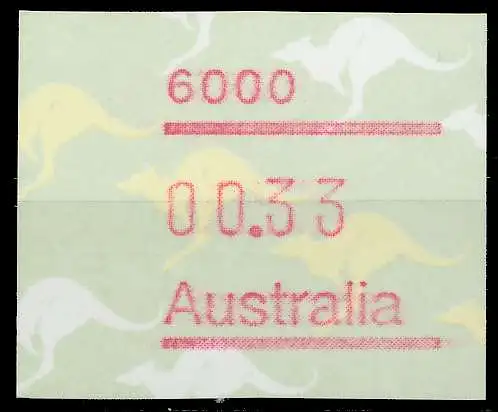 AUSTRALIEN ATM Nr ATM4-033 postfrisch 7E640A