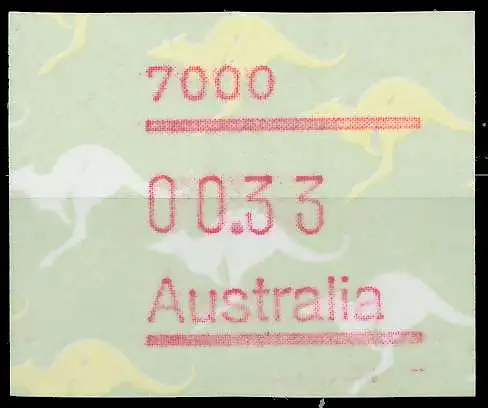 AUSTRALIEN ATM Nr ATM4-033 postfrisch 7E641E