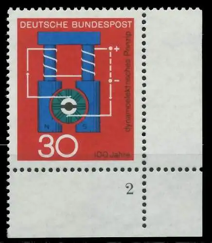 BRD 1966 Nr 522 postfrisch FORMNUMMER 2 7EF7A6