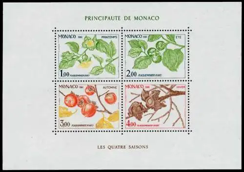 MONACO Block 18 postfrisch S01741E