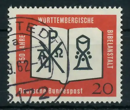 BRD 1962 Nr 382 gestempelt 7F79F6