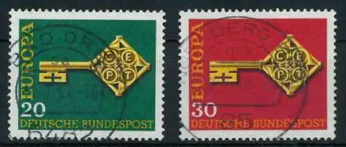 BRD BUND 1968 Nr 559-560 zentrisch gestempelt 7F8F7E