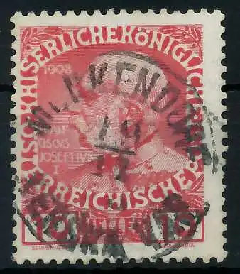 ÖSTERREICH 1908 Nr 144v zentrisch gestempelt 7C2252