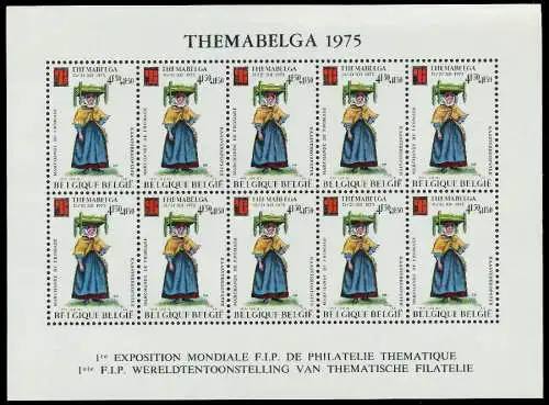 BELGIEN Nr 1682KB-1690KB postfrisch KLEINBOGENSATZ 80517A