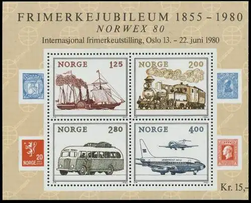 NORWEGEN Block 3 postfrisch S01961E