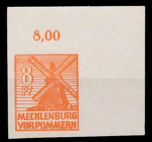 SBZ MECKLBRG VORP. Nr 34x postfrisch ECKE-ORE 809DAA