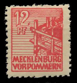 SBZ MECKLBRG VORP. Nr 36yb PF Feld 30 postfrisch 81001E