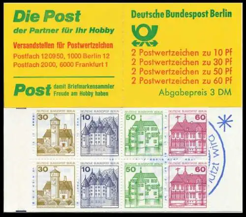 BERLIN MARKENHEFTCHEN Nr MH 12cboZ postfrisch S638806