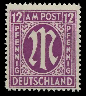 BIZONE AM-POST Nr 15bBy postfrisch 81E94A