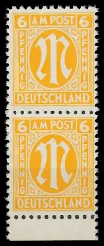 BIZONE AM-POST Nr 4z postfrisch SENKR PAAR URA 81EAB6