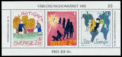 SCHWEDEN Block 13-FN30 postfrisch 82651A