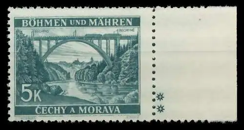 BÖHMEN MÄHREN 1939-1940 Nr 57bPlSt2R postfrisch 82699A