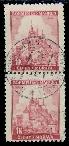 BÖHMEN MÄHREN 1939-1940 Nr 28 zentrisch gestempelt SENKR PAA 8282CA