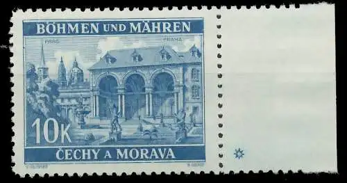 BÖHMEN MÄHREN 1939-1940 Nr 60PlSt1R postfrisch 8283AA