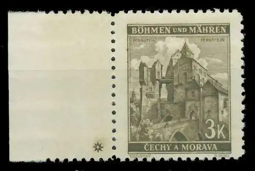 BÖHMEN MÄHREN 1941 Nr 72aPlSt1L postfrisch 82868E