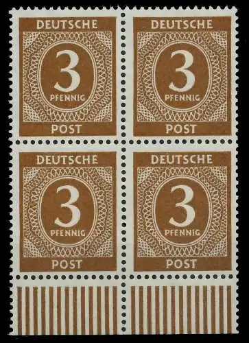 KONTROLLRAT ZIFFERN Nr 913 postfrisch VIERERBLOCK URA 82D05A