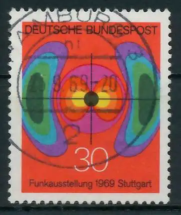 BRD 1969 Nr 599 zentrisch gestempelt 832936