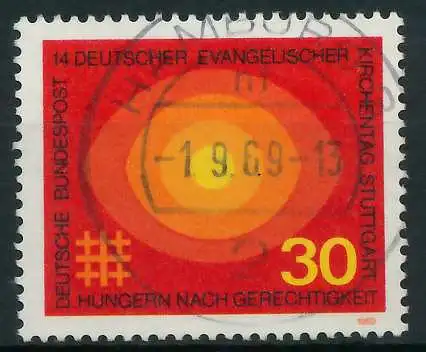 BRD 1969 Nr 595 gestempelt 832946