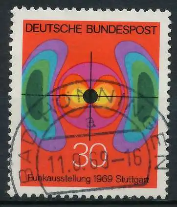 BRD 1969 Nr 599 gestempelt 83299E