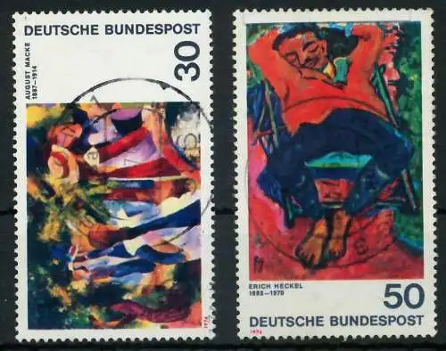 BRD 1974 Nr 816-817 zentrisch gestempelt 850D46