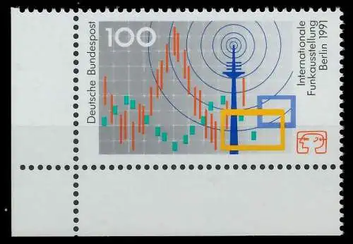 BRD BUND 1991 Nr 1553 postfrisch ECKE-ULI 85DA1E