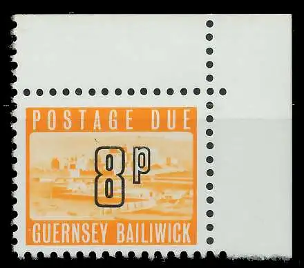 GUERNSEY PORTOMARKEN Nr 15 postfrisch ECKE-ORE 87146A