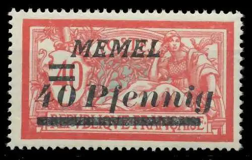 MEMEL 1922 Nr 60 postfrisch 8878C2