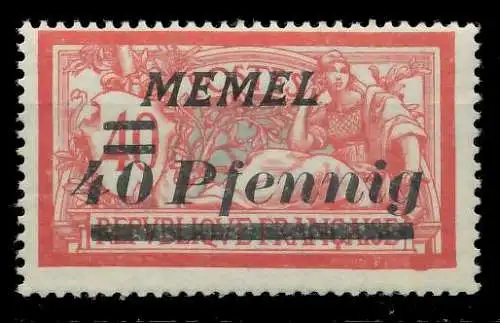 MEMEL 1922 Nr 60 postfrisch 8878D6