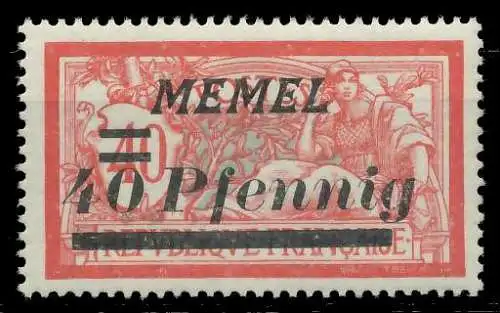 MEMEL 1922 Nr 60 postfrisch 8878E6