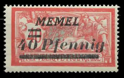 MEMEL 1922 Nr 60 postfrisch 8878EE