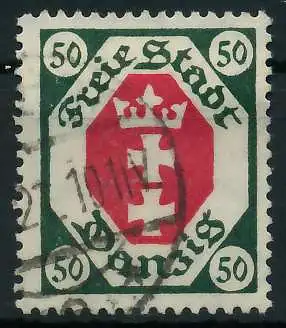 DANZIG 1921 Nr 80X gestempelt gepr. 88D24E