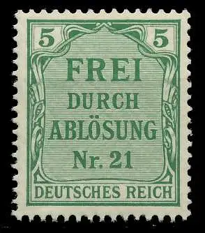 DEUTSCHES REICH DIENSTMARKEN 1903 05 Nr 3 postfrisch 89C456