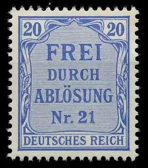 DEUTSCHES REICH DIENSTMARKEN 1903 05 Nr 5 postfrisch 89C45A