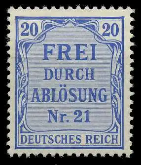 DEUTSCHES REICH DIENSTMARKEN 1903 05 Nr 5 postfrisch 89C476