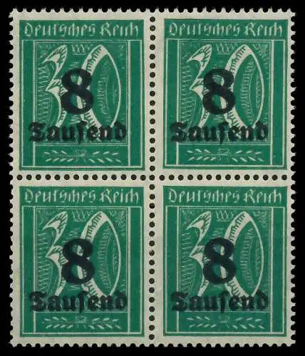 DEUTSCHES REICH 1923 HOCHINFLA Nr 278X postfrisch VIERE 89C52A