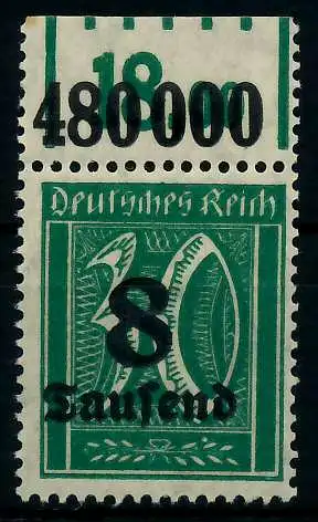 DEUTSCHES REICH 1923 HOCHINFLA Nr 278XP OR postfrisch O 89C546