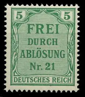 DEUTSCHES REICH DIENSTMARKEN 1903 05 Nr 3 postfrisch 89C662