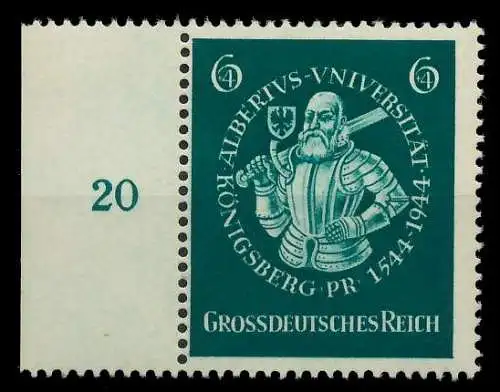 DEUTSCHES REICH 1944 Nr 896 postfrisch SRA 8B05EA