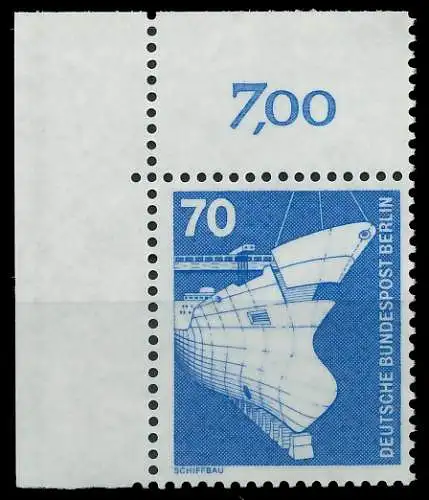 BERLIN DS INDUSTRIE U. TECHNIK Nr 500 postfrisch ECKE-O 8E8772