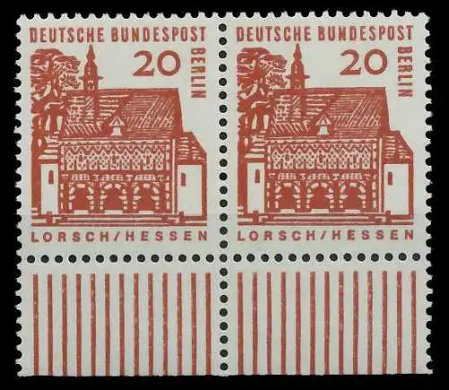 BERLIN DS D-BAUW. 1 Nr 244 postfrisch WAAGR PAAR URA 8ED5AE