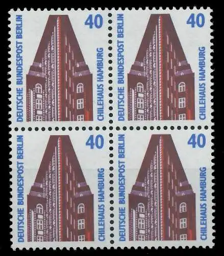 BERLIN DS SEHENSWÜRDIGKEITEN Nr 816 postfrisch VIERERBL 8F1582