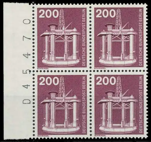 BERLIN DS INDUSTRIE U. TECHNIK Nr 506 postfrisch VIERER 8F9522