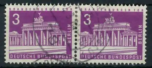 BERLIN DS BAUTEN 2 Nr 231 gestempelt WAAGR PAAR 92043A