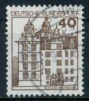 BRD DS BURGEN U. SCHLÖSSER Nr 1037 gestempelt 92FE5E