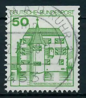 BRD DS BURGEN U. SCHLÖSSER Nr 1038CI zentrisch gestempelt 92FF36