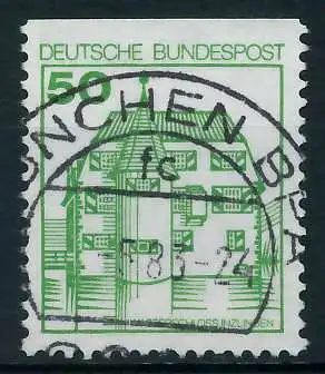 BRD DS BURGEN U. SCHLÖSSER Nr 1038CI zentrisch gestempelt 92FF46