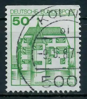 BRD DS BURGEN U. SCHLÖSSER Nr 1038CI zentrisch gestempelt 92FF6A