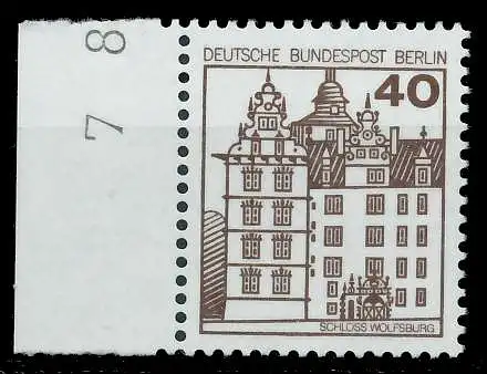 BERLIN DS BURGEN U. SCHLÖSSER Nr 614 postfrisch SRA 940FAA