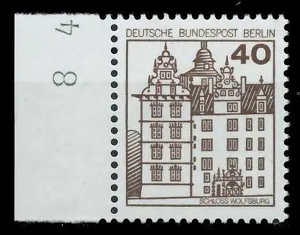 BERLIN DS BURGEN U. SCHLÖSSER Nr 614 postfrisch SRA 940FDE